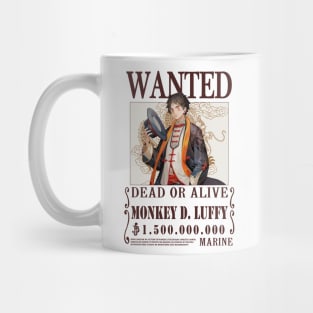 Luffy One Piece Wanted Mug